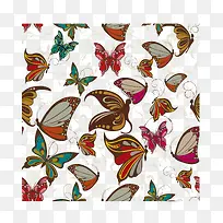 蝴蝶花纹矢量设计-空若网 蝴蝶花纹矢量设计-空若网