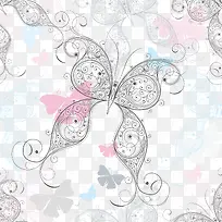 蝴蝶花纹矢量设计-空若网 蝴蝶花纹矢量设计-空若网