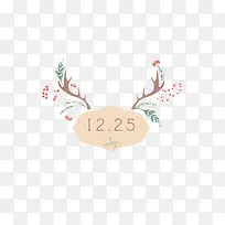 鹿角标签装饰-空若网 鹿角标签装饰-空若网