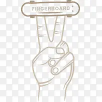 矢量滑板手指-空若网 矢量滑板手指-空若网