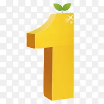 矢量质感黄色立体数字-空若网 矢量质感黄色立体数字-空若网