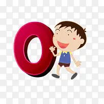 卡通数字和小孩-空若网 卡通数字和小孩-空若网