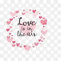 粉红色浪漫爱心海报-空若网 粉红色浪漫爱心海报-空若网