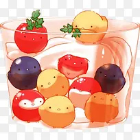 一杯水果果冻-空若网 一杯水果果冻-空若网