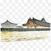 水彩古建筑-空若网 水彩古建筑-空若网