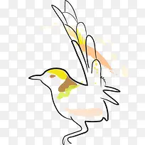 手绘白鸽美景水彩-空若网 手绘白鸽美景水彩-空若网