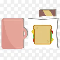 矢量食物三明治巧克力-空若网 矢量食物三明治巧克力-空若网