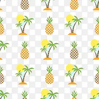 矢量菠萝树-空若网 矢量菠萝树-空若网