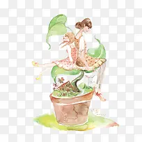 水彩插画-空若网 水彩插画-空若网