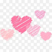 红色母亲节手绘爱心-空若网 红色母亲节手绘爱心-空若网