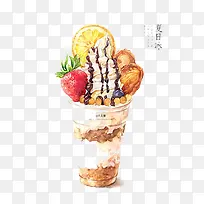 水果冰淇淋-空若网 水果冰淇淋-空若网