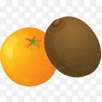 水果橙子猕猴桃PNG矢量素材-空若网 水果橙子猕猴桃PNG矢量素材-空若网