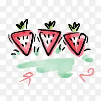 手绘草莓PNG下载-空若网 手绘草莓PNG下载-空若网