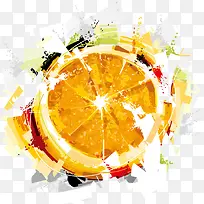 矢量手绘橙子-空若网 矢量手绘橙子-空若网