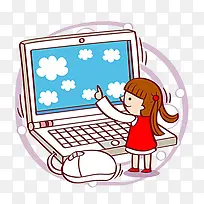 卡通电脑素材-空若网 卡通电脑素材-空若网