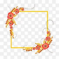 PNG秋天边框装饰素材-空若网 PNG秋天边框装饰素材-空若网