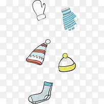 手套帽子PNG矢量素材-空若网 手套帽子PNG矢量素材-空若网