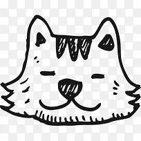 手绘猫头-空若网 手绘猫头-空若网