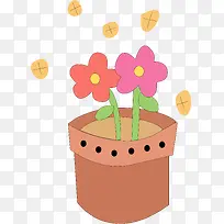 卡通手绘盆栽-空若网 卡通手绘盆栽-空若网