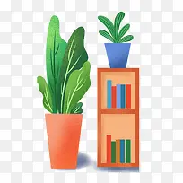 手绘创意卡通植物-空若网 手绘创意卡通植物-空若网