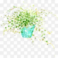 卡通手绘清新花盆栽-空若网 卡通手绘清新花盆栽-空若网