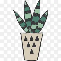 绿色手绘芦荟-空若网 绿色手绘芦荟-空若网