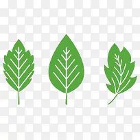 绿色手绘扁平化树叶-空若网 绿色手绘扁平化树叶-空若网