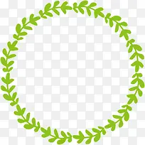 绿色简约春季草环-空若网 绿色简约春季草环-空若网