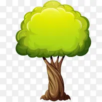 绿色卡通大树-空若网 绿色卡通大树-空若网