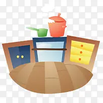 手绘餐具和家具-空若网 手绘餐具和家具-空若网