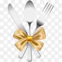 西餐餐具蝴蝶结图案-空若网 西餐餐具蝴蝶结图案-空若网
