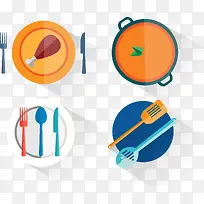 矢量手绘餐具-空若网 矢量手绘餐具-空若网