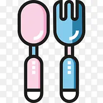 婴儿餐具图标-空若网 婴儿餐具图标-空若网