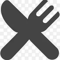 交叉餐具图标-空若网 交叉餐具图标-空若网