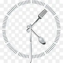 创意刀叉时钟-空若网 创意刀叉时钟-空若网