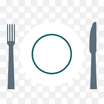 矢量餐盘刀叉素材-空若网 矢量餐盘刀叉素材-空若网