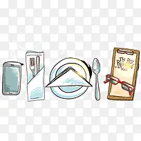 手绘美食-空若网 手绘美食-空若网