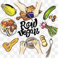 手绘美食-空若网 手绘美食-空若网