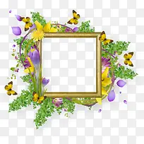 植物花卉蝴蝶边框-空若网 植物花卉蝴蝶边框-空若网