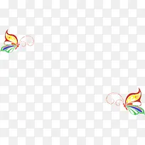 卡通手绘蝴蝶-空若网 卡通手绘蝴蝶-空若网