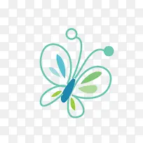 卡通手绘的蝴蝶-空若网 卡通手绘的蝴蝶-空若网