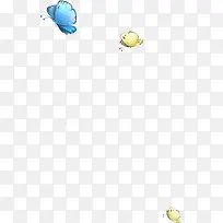 卡通手绘蓝色蝴蝶-空若网 卡通手绘蓝色蝴蝶-空若网