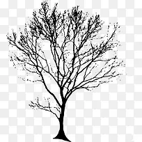 树 黑色 简单-空若网 树 黑色 简单-空若网