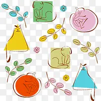 彩色卡通熊-空若网 彩色卡通熊-空若网