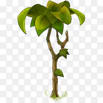 卡通树木元素绿色树木素材-空若网 卡通树木元素绿色树木素材-空若网