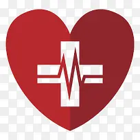 红色矢量红十字爱心-空若网 红色矢量红十字爱心-空若网