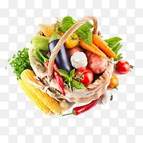 菜篮里面的瓜果蔬菜-空若网 菜篮里面的瓜果蔬菜-空若网