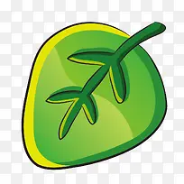卡通树叶图形-空若网 卡通树叶图形-空若网