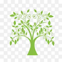 绿色矢量树-空若网 绿色矢量树-空若网