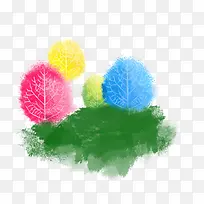 手绘树叶-空若网 手绘树叶-空若网